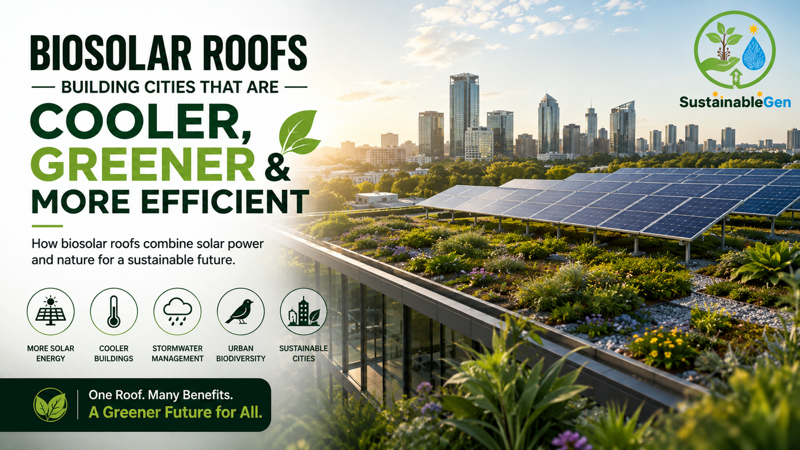 How Biosolar Roofs Could Make Cities Cooler and More Energy Efficient