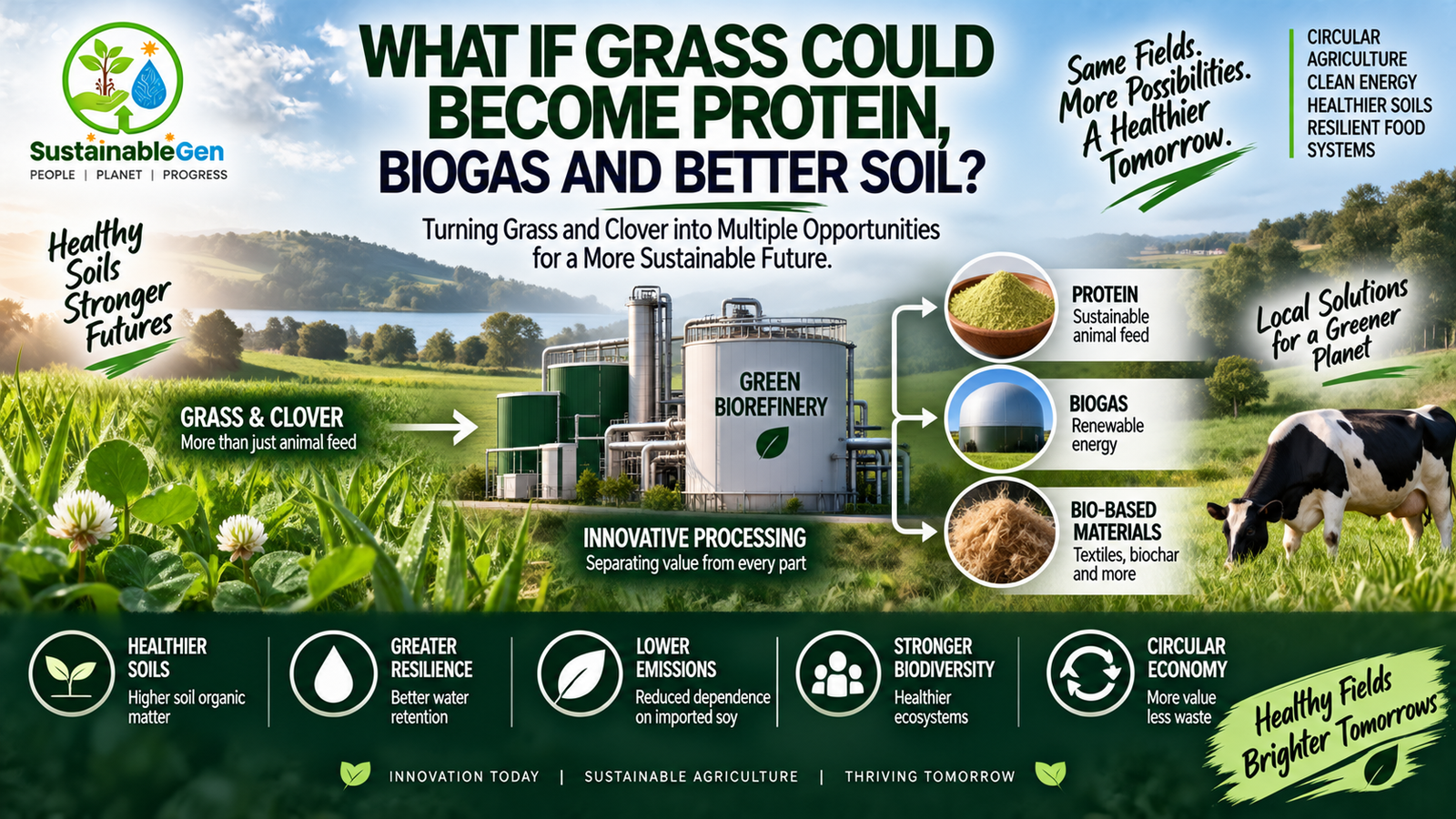 What If Grass Could Become Protein, Biogas and Better Soil?