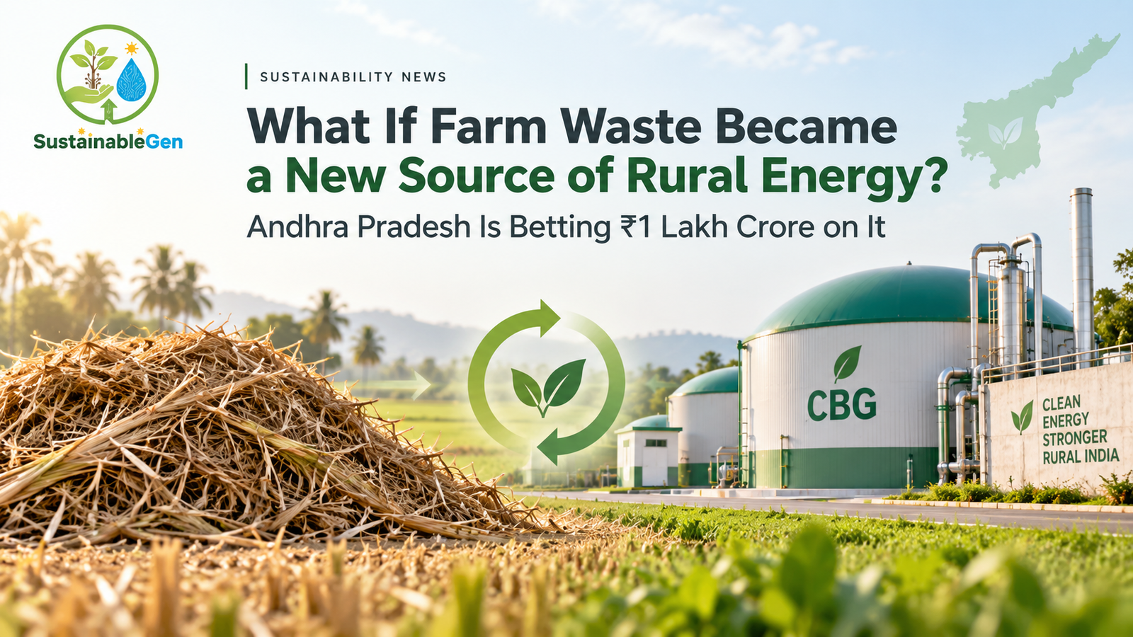 What If Farm Waste Became a New Source of Rural Energy? Andhra Pradesh Is Betting ₹1 Lakh Crore on It